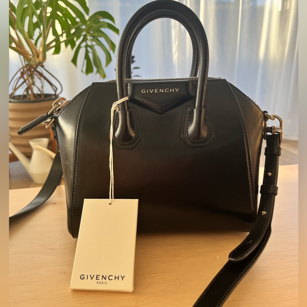 Givenchy Antigona Mini Top Handle Bag in Box Leather